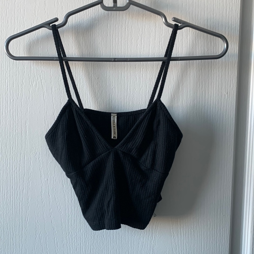 LF emma and Sam Tank top - S - Black Ribbed